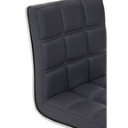 Grey Faux Leather Bar Chair | Tavor