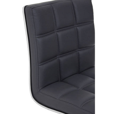 Grey Faux Leather Bar Chair | Tavor