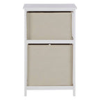 2 Natural Fabric Drawers Cabinet | Lindo