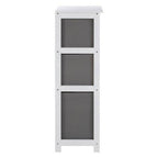 3 Grey Fabric Drawers Cabinet | Lindo