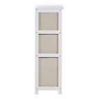 3 Natural Fabric Drawers Cabinet | Lindo