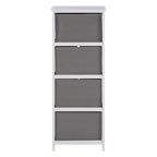 4 Grey Fabric Drawers Cabinet | Lindo