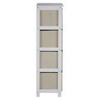 4 Natural Fabric Drawers Cabinet | Lindo