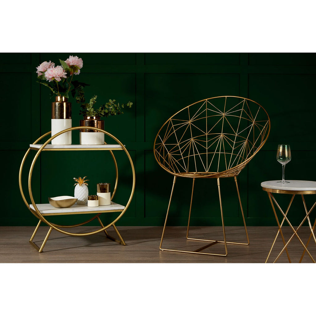 Gold Frame Occasional Chair | Templar
