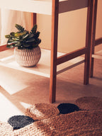 Three Tiered White and Natural Shelf Unit | Nostra