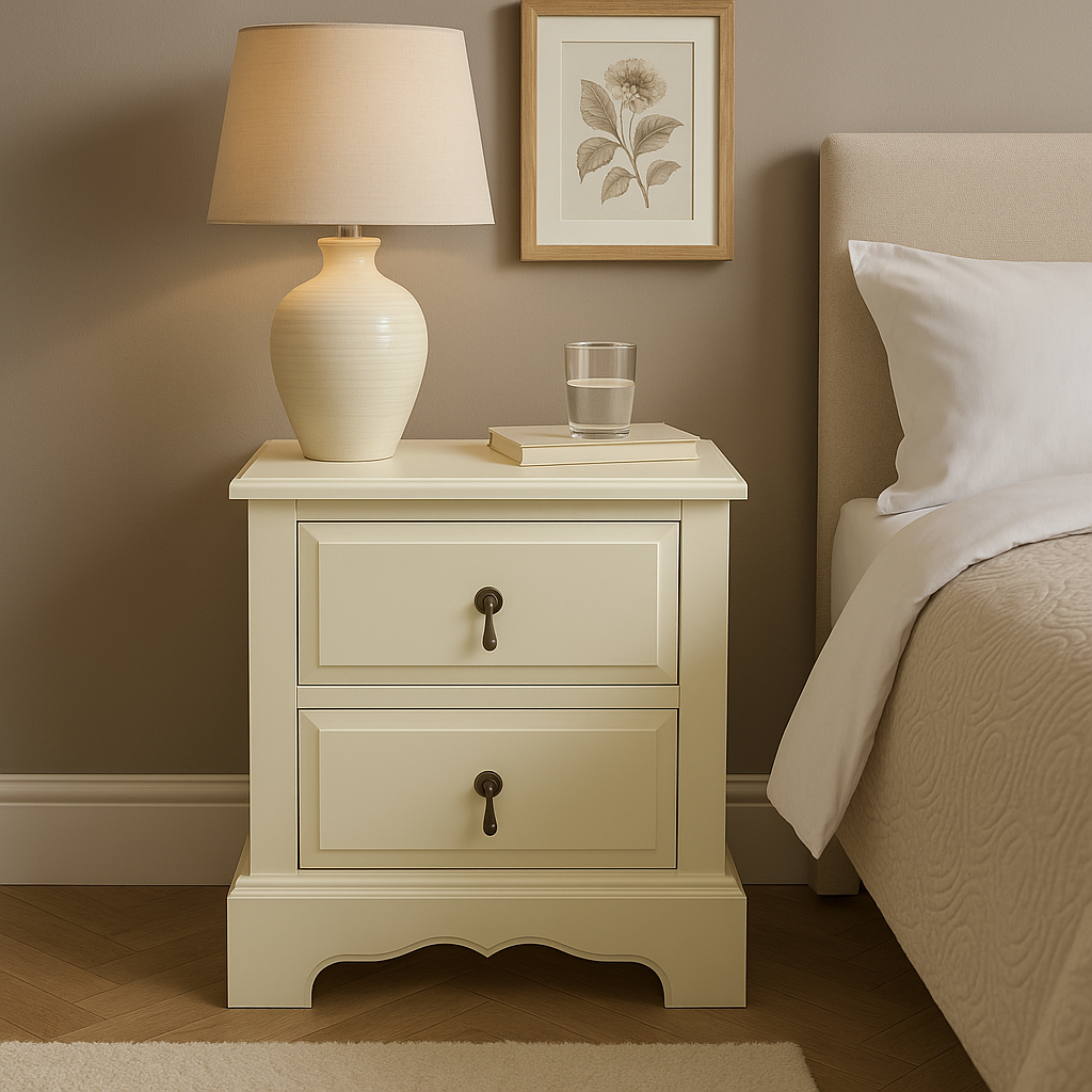 Ivory Chest of 2 Drawers | Florence