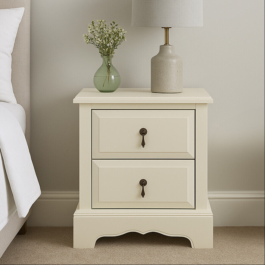 Ivory Chest of 2 Drawers | Florence