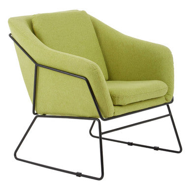 Green Fabric Modern Accent Chair | Stockholm