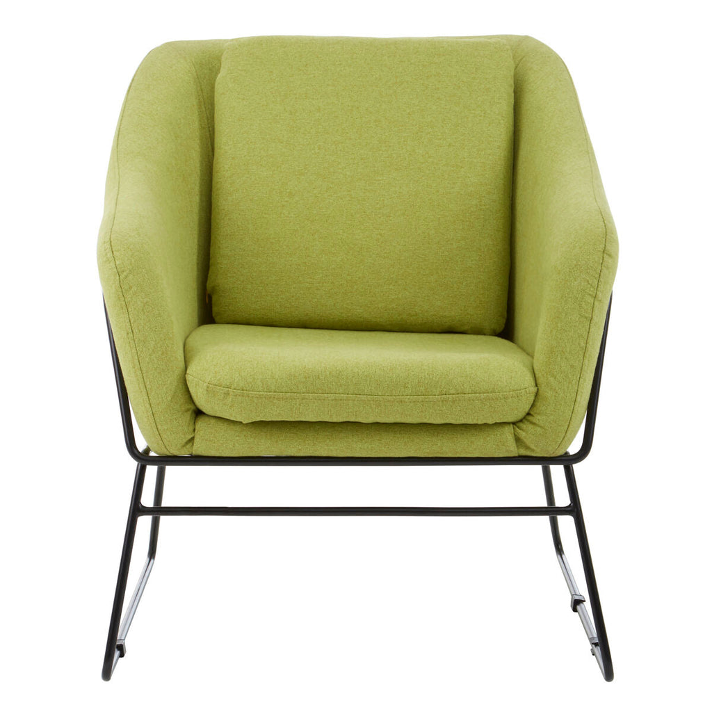 Green Fabric Modern Accent Chair | Stockholm