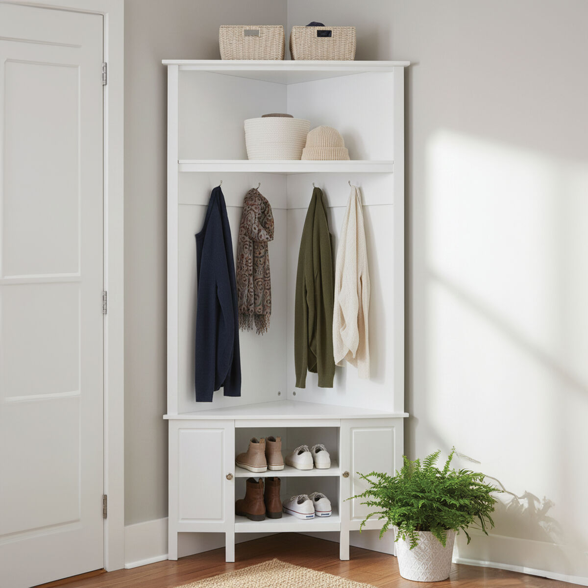 Corner Coat Bench | Portland