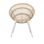 White Washed Natural Rattan Chair | Lagom