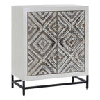 Rustic Chevron 2 Door Cabinet | Lombok
