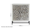Rustic Chevron 2 Door Cabinet | Lombok