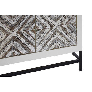 Rustic Chevron 2 Door Cabinet | Lombok