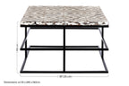 Black Rustic Chevron Square Coffee Table | Lombok