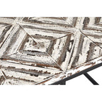 Black Rustic Chevron Square Coffee Table | Lombok