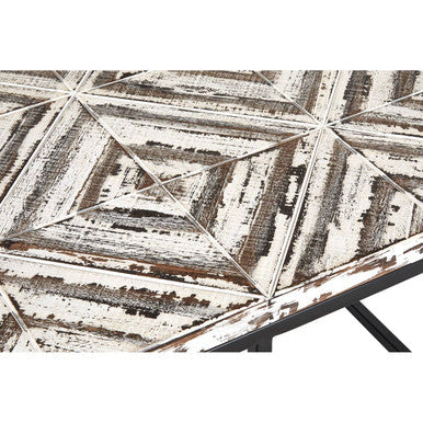 Black Rustic Chevron Square Coffee Table | Lombok