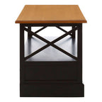 Black Rectangular Storage Coffee Table with Drawers | Virginia