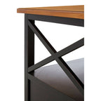 Black Rectangular Storage Coffee Table with Drawers | Virginia