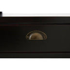 Black Rectangular Storage Coffee Table with Drawers | Virginia