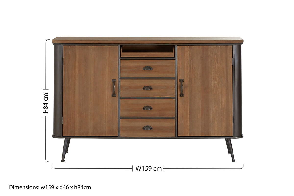 4 Drawer Wooden Sideboard | Trinity