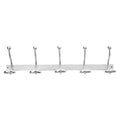 Arris 10 Hook Aluminium Wall Mounted Hanger.
