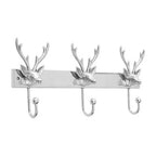 Stag Head 3 Hook Wall Mounted Hanger | Arris