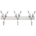 Stag Head 3 Hook Wall Mounted Hanger | Arris