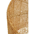 Set of 2 Gold Finish Open Weave Mesh Round Side Tables | Templar