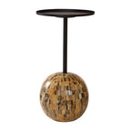Round Side Table with Globe Base | Rova