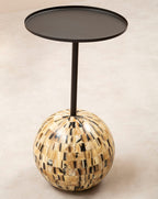Round Side Table with Globe Base | Rova