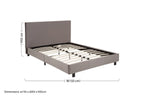 Napoli Grey King Bed