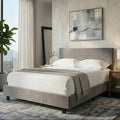 Napoli Grey King Bed