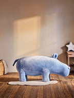 Kids Blue Hippo Animal Stool | Jungle Safari