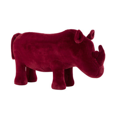 Kids Maroon Rhino Animal Stool | Jungle Safari