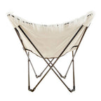 White Faux Fur Butterfly Chair | Sienna