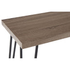 Natural Veneer Wooden Top Console Table with Hairpin Metal Legs | Borough