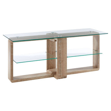 2 Tier Glass Media Unit | Barton