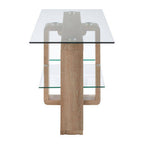 2 Tier Glass Media Unit | Barton
