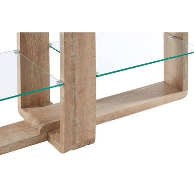 2 Tier Glass Media Unit | Barton