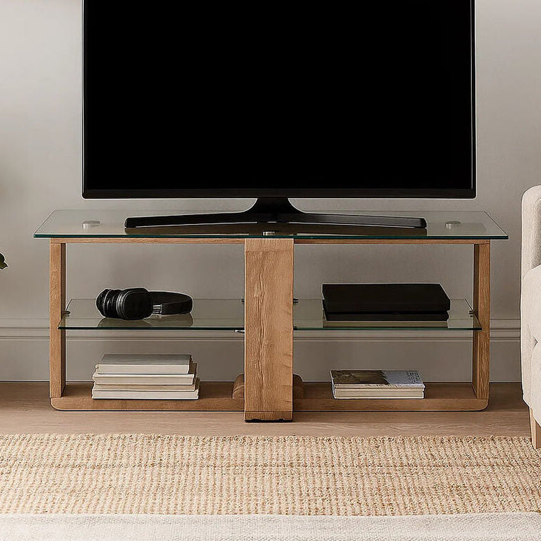 2 Tier Glass Media Unit | Barton