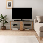 2 Tier Glass Media Unit | Barton