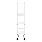 4 Tier White Trolley with Basket | Dara