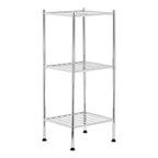 3 Tier Chrome Shelf Unit with Rubber Feet | Micah