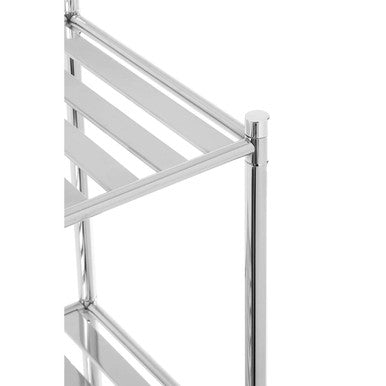 3 Tier Chrome Shelf Unit with Rubber Feet | Micah