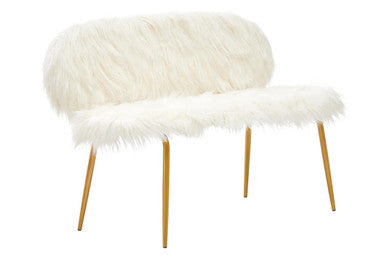 Sofa with Gold Finish Legs, Sienna