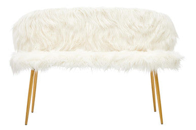 Sofa with Gold Finish Legs, Sienna