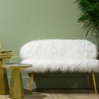 Sofa with Gold Finish Legs, Sienna