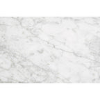 White and Grey Veining Marble Top Coffee Table with Black Carved Wooden Legs | Henley