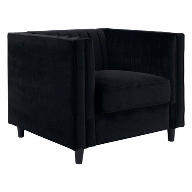 Black Velvet Chair | Farah